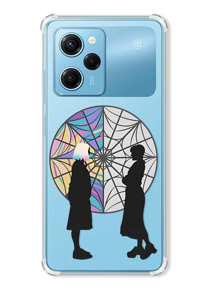 Чехол с утолщенными углами на Xiaomi Redmi Note 12 Pro Speed 5G:: Силуэты. Уэнсдей (принт 210) Creative (360665431)