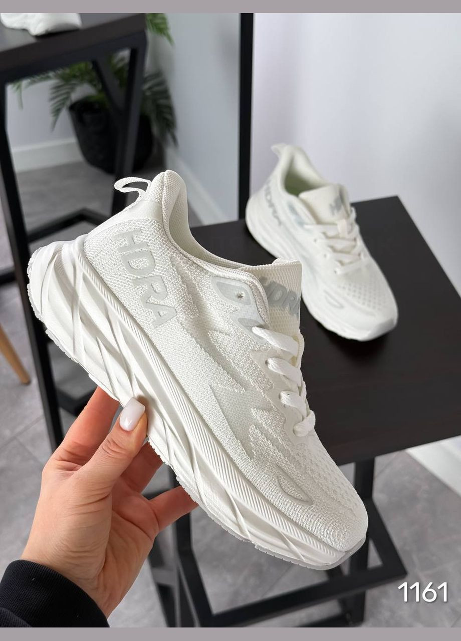 Стильные женские кроссовки No Brand белые демисезоны (322886774)