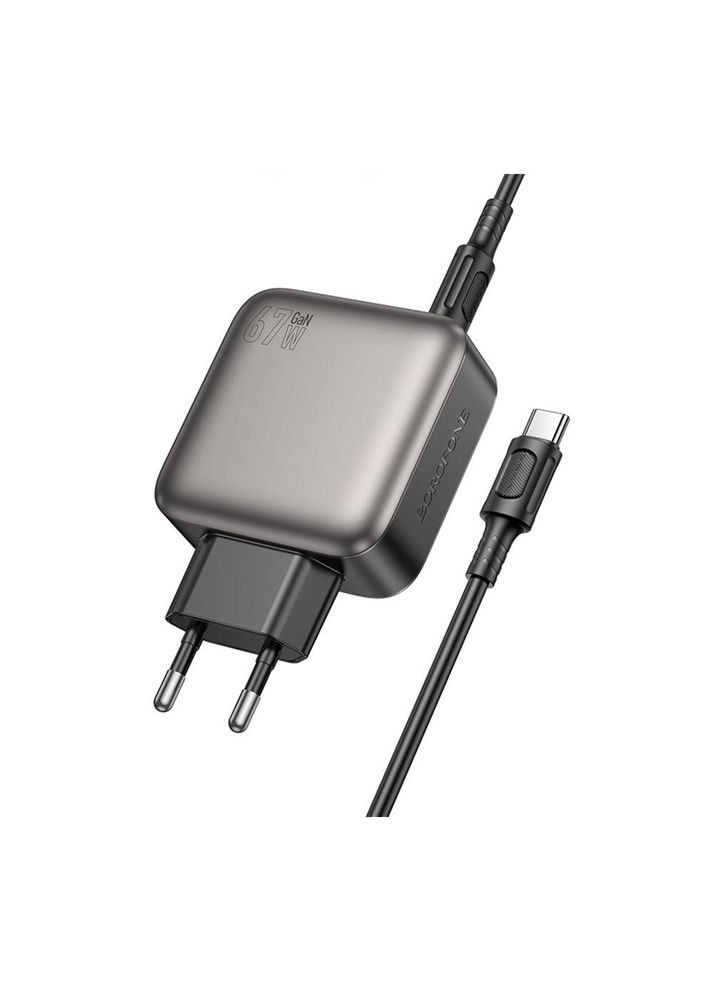 Сетевое Зарядное Устройство 67W + Кабель Type-C to Type-C Borofone (369653695)