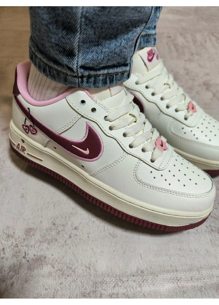 Комбіновані кросівки чоловічі nike air force 1 cherry найк аір форс 1 демісезон No Brand