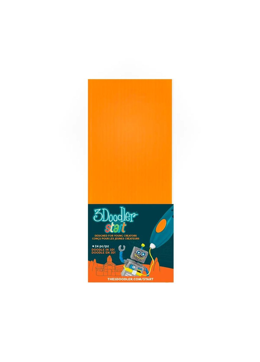 Набор стержней для 3D-ручки, 24 шт., оранжевый () 3Doodler Start 3DS-ECO06-ORANGE-24 (331860655)