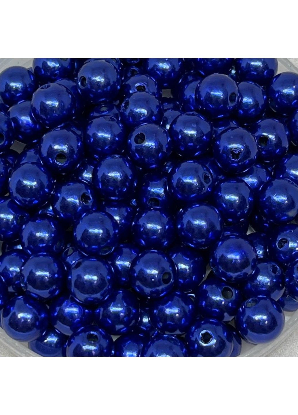 Намистини 10 мм, колір -синий, упаковка -50 шт No Brand (303282302)