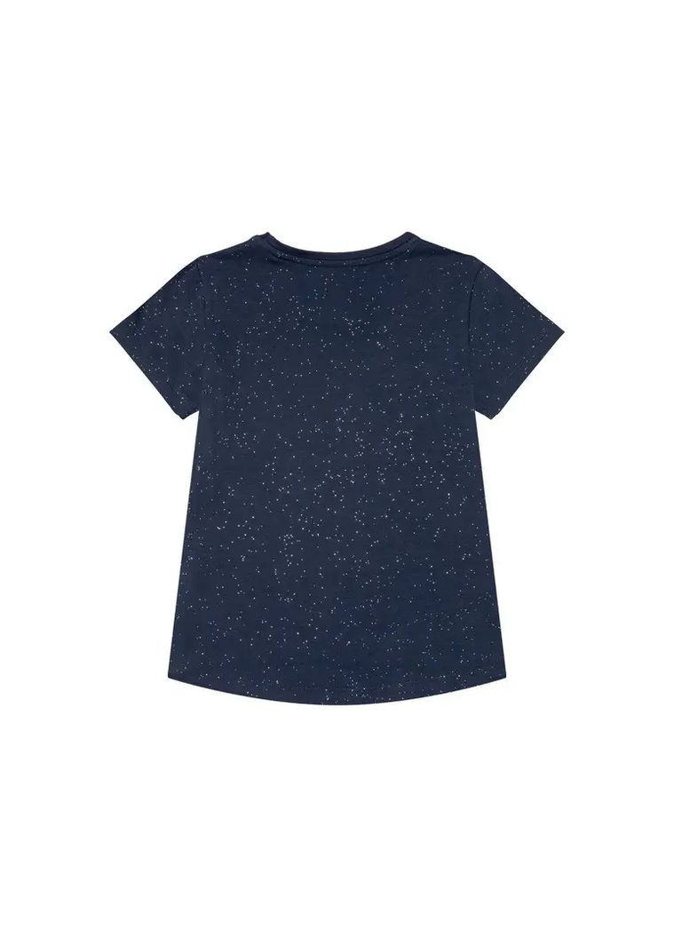 Синяя летняя футболка для девочки Pepperts