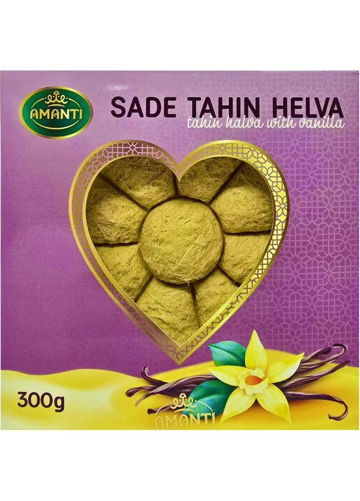 Халва Sade Tahin Helva wiht Vanilla Ваніль 300 г Amanti (361080796)