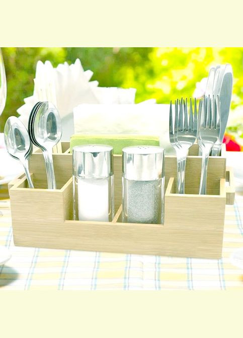 Підставка для столових приладів з дерева Аранчі бланже (ПСП-010301) No Brand (327426216)