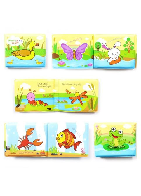 Игрушка для купания A531-3 книжка, учим названия животных и транспорта Уточка Bambi (336331742)