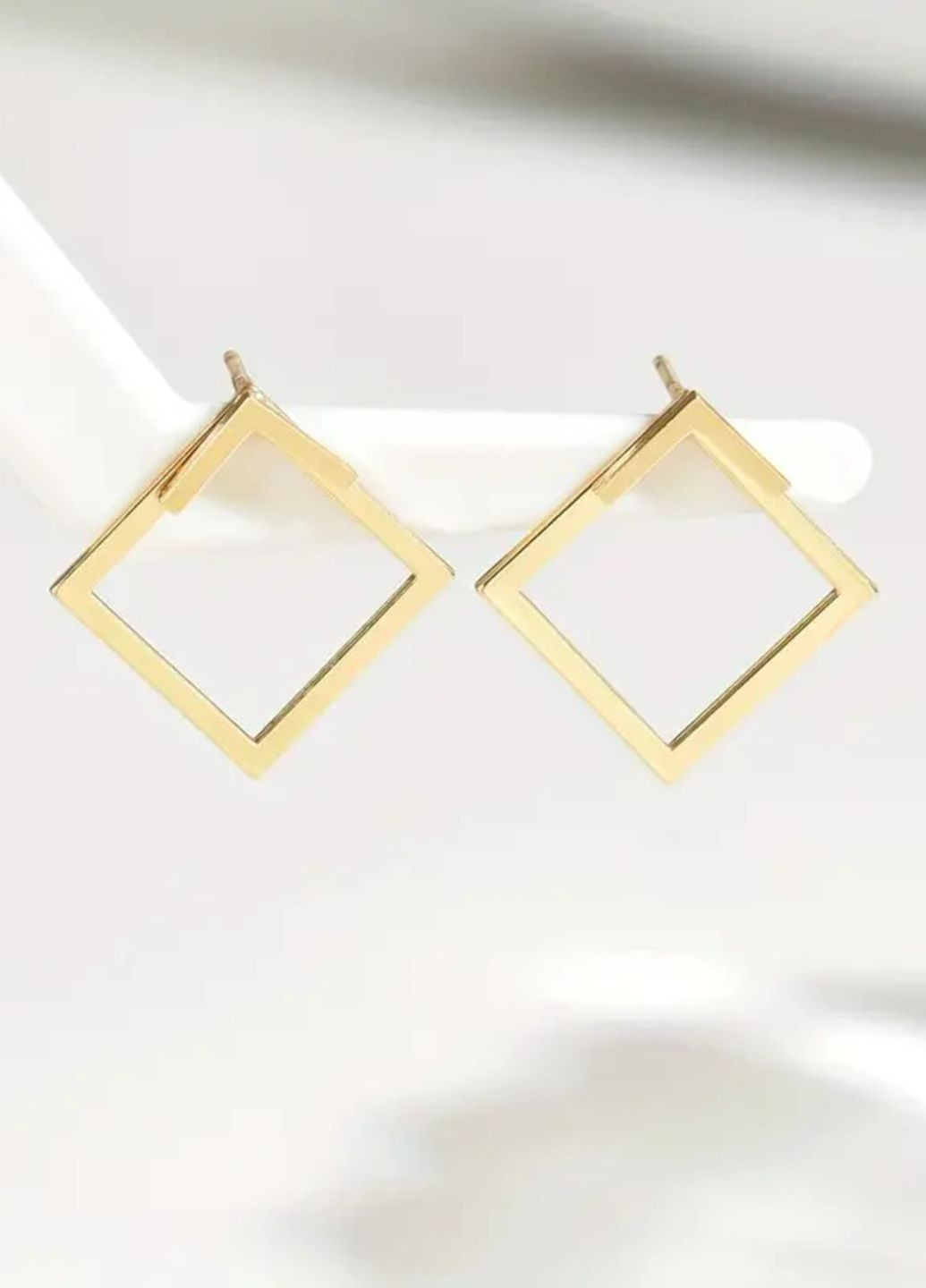 Сережки-пусети Квадрат No Brand (314801123)