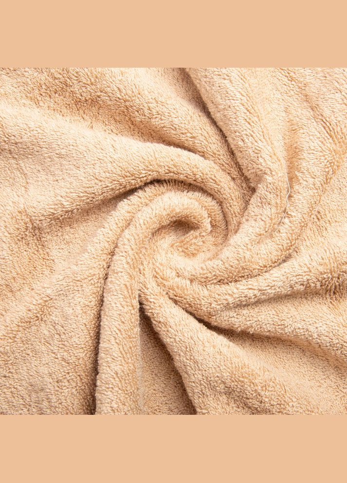 Рушник махровий банний Версаче бавовна 70х140 см 500 г/м2 беж IDEIA бежевий