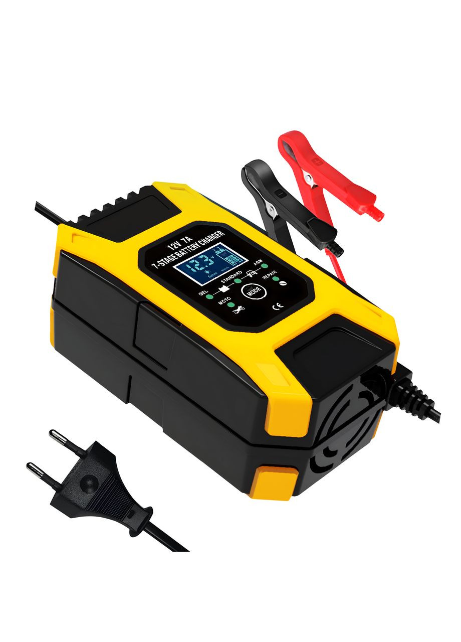 Зарядное устройство для аккумулятора авто, 7a модель FBC1207 Импульсное 7-ступенчатое + кейс Foxsur (350947315)