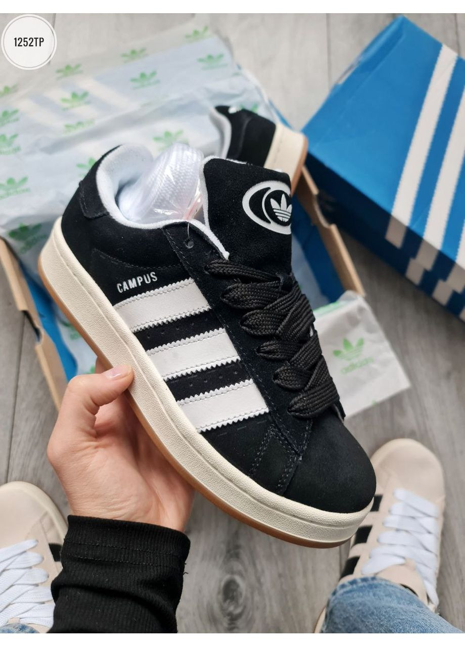 Черные демисезонные кроссовки мужские adidas campus 00s core black адидас кампус No Brand