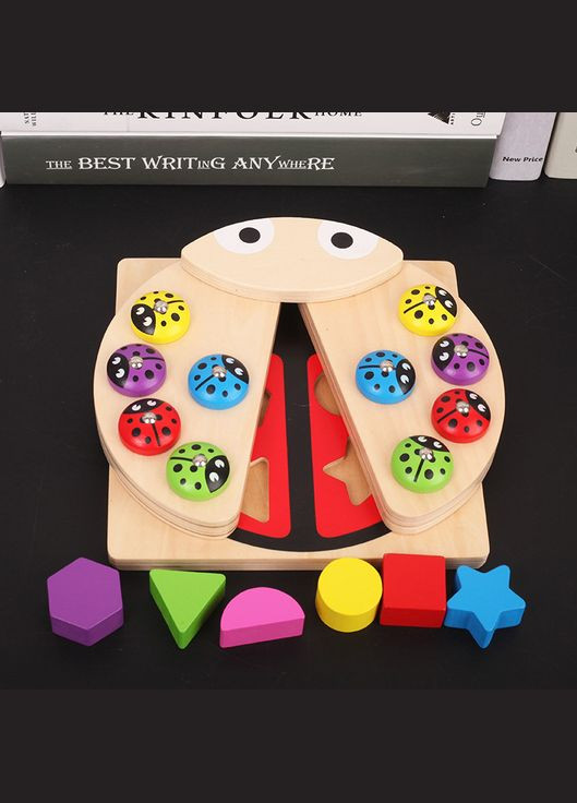 Деревянная магнитная рыбалка-сортер «Улов» разноцветная (3686/XHN-0102) No Brand (327430139)