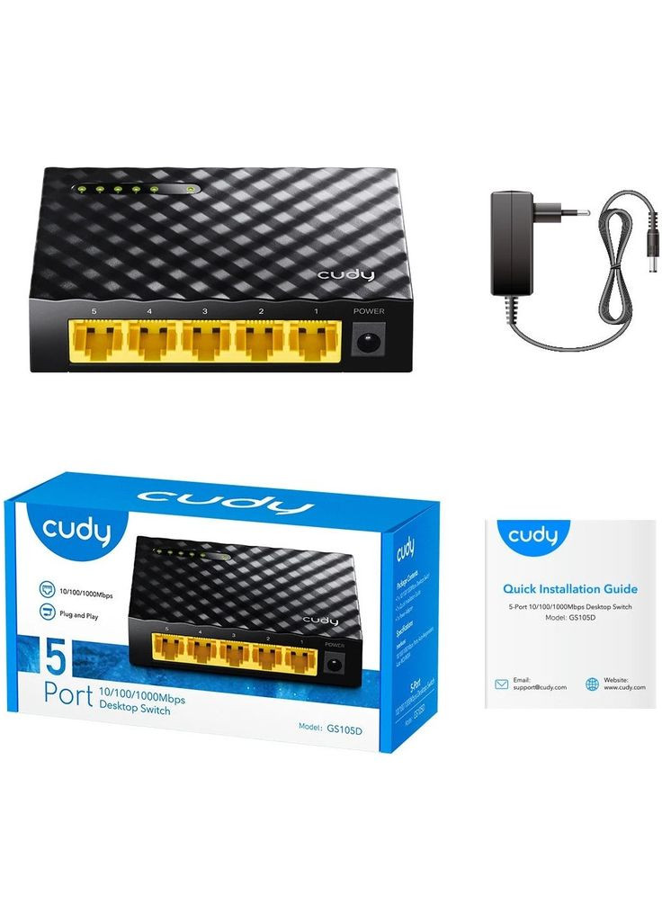 Коммутатор сетевой GS105D Cudy (315750150)