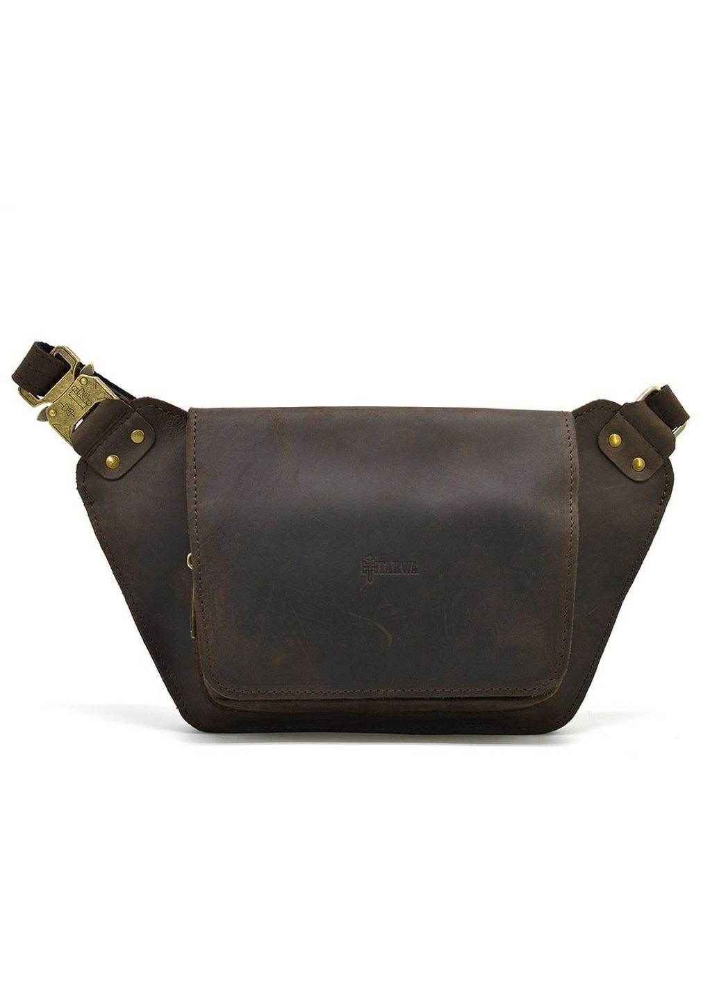 Чоловіча шкіряна сумка на пояс 14х29х5 см TARWA (315872536)