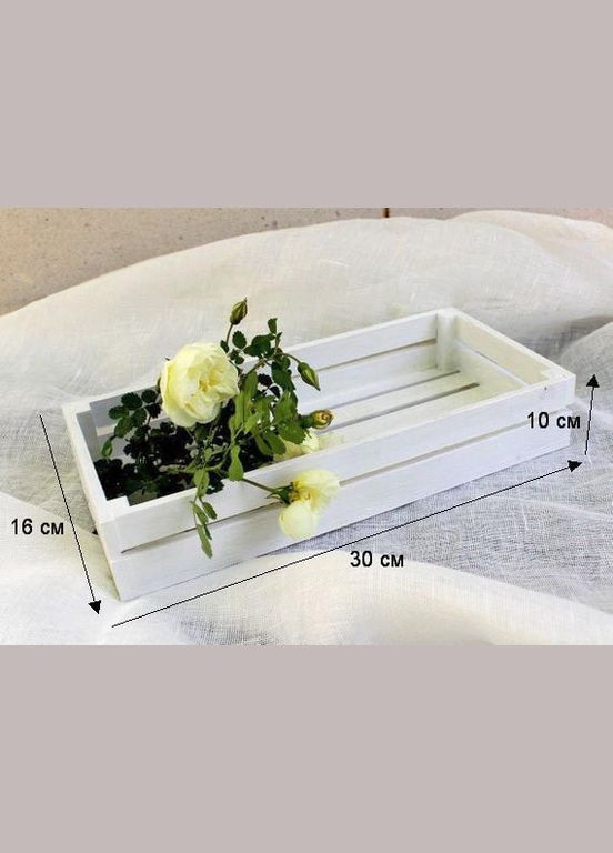 Інтер'єрні декоративні ящики з дерева Тверія зефір (ЯИД-000320) No Brand (328076810)