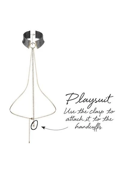 Прикраса Desir Metallique Collar Чорні - CherryLove Bijoux Indiscrets (297983835)