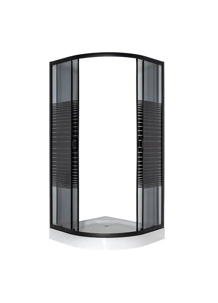Душевая кабина 091 Black S line JK New 90*90*191 низкий поддон Vivia (392431173)