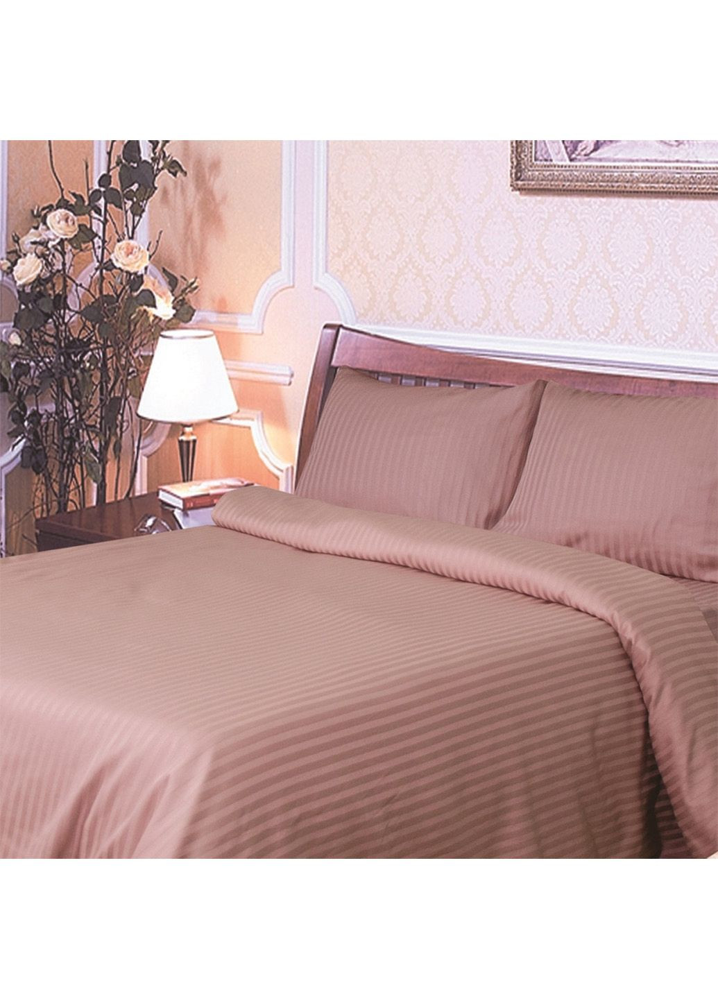 Простирадло Сатин Страйп на резинці 200х140х20 диз.05 Ярослав (317989568)