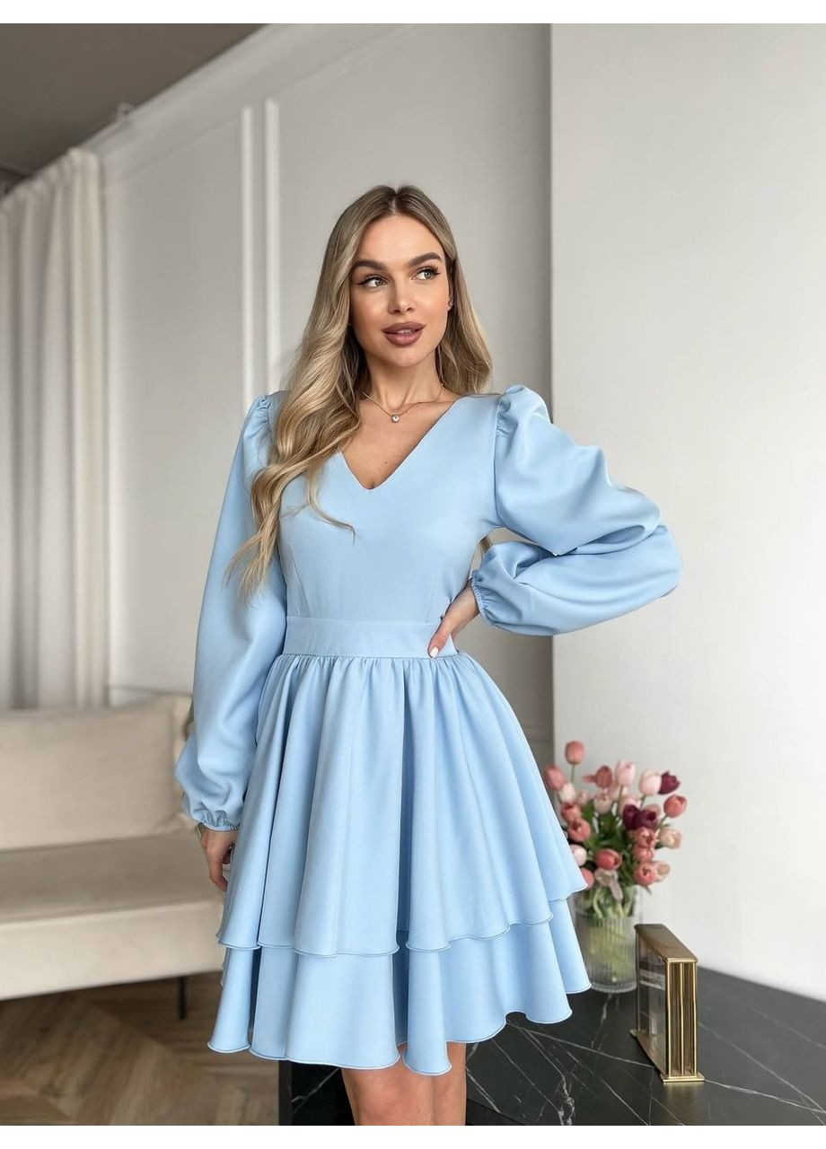 Голубое платье, цвет голубой Fashion