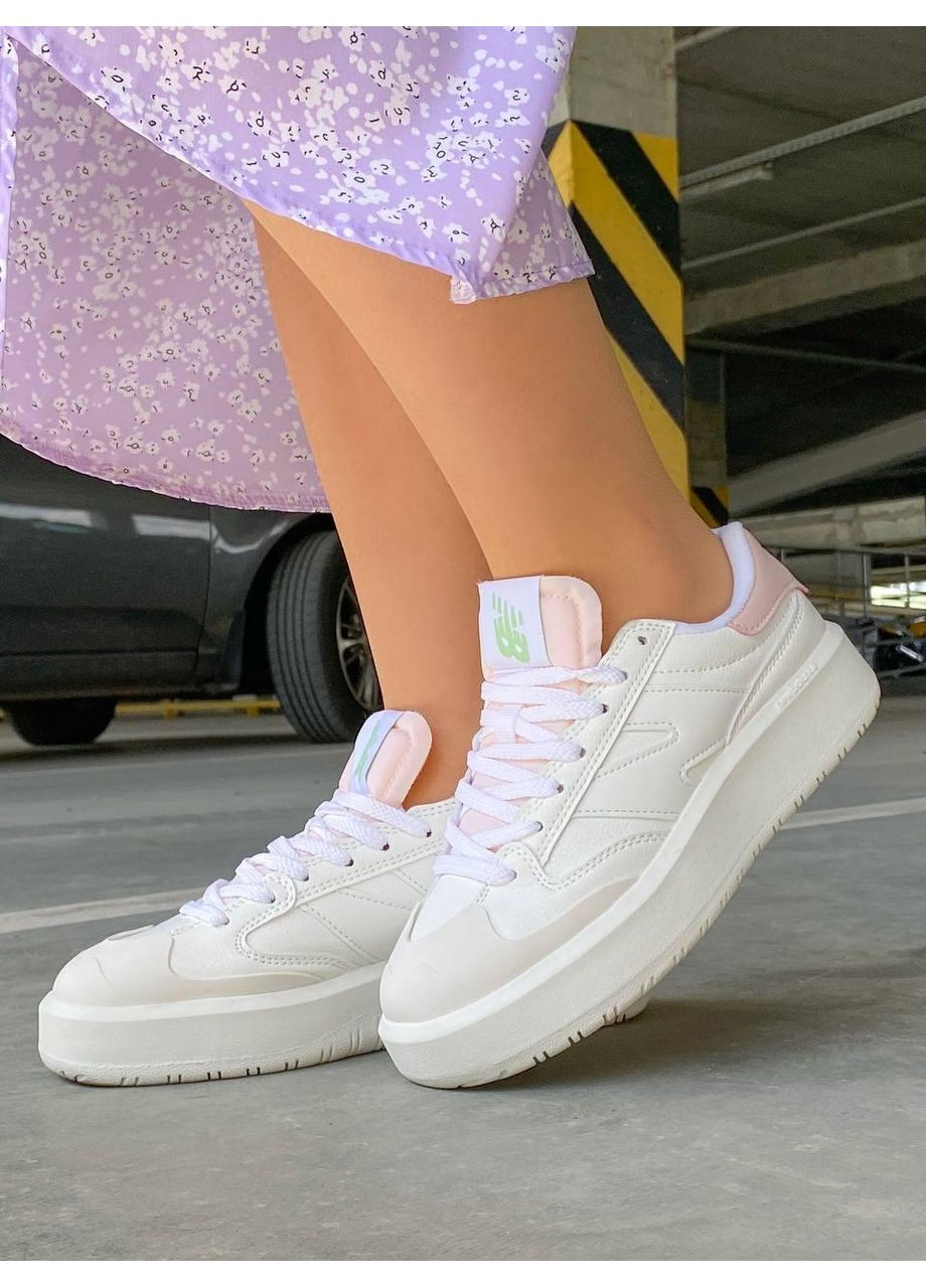 Рожеві Осінні кросівки чоловічі new balance ct 302 white pink нью беланс ct302 No Brand