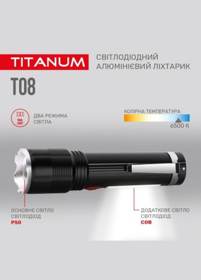 Ліхтарик Titanum 700lm 6500k (268146615)