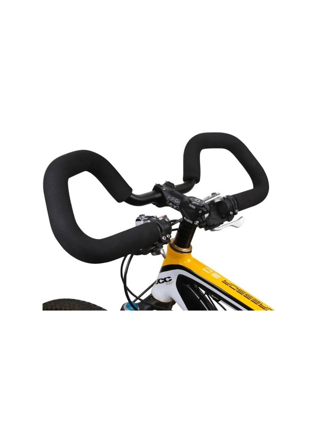 Руль DN Alu 25,4 с грипсами 400 мм, форма бабочки, черный D&N (369652806)