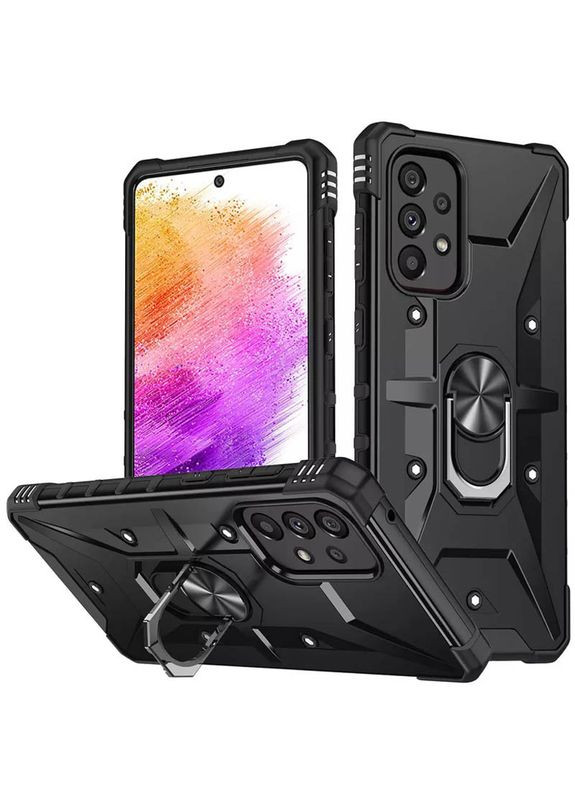 Ударопрочный чехол Pathfinder Ring для Samsung Galaxy A13 4G / A23 4G / M13 4G / M23 5G / A04s Black No Brand (366832760)