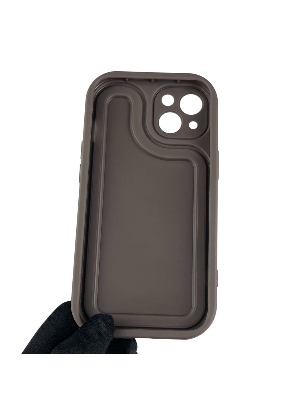 Чехол для iPhone 13 с 3д рисунком детский женский объёмный на айфон 13 коричневый Apple (366019597)