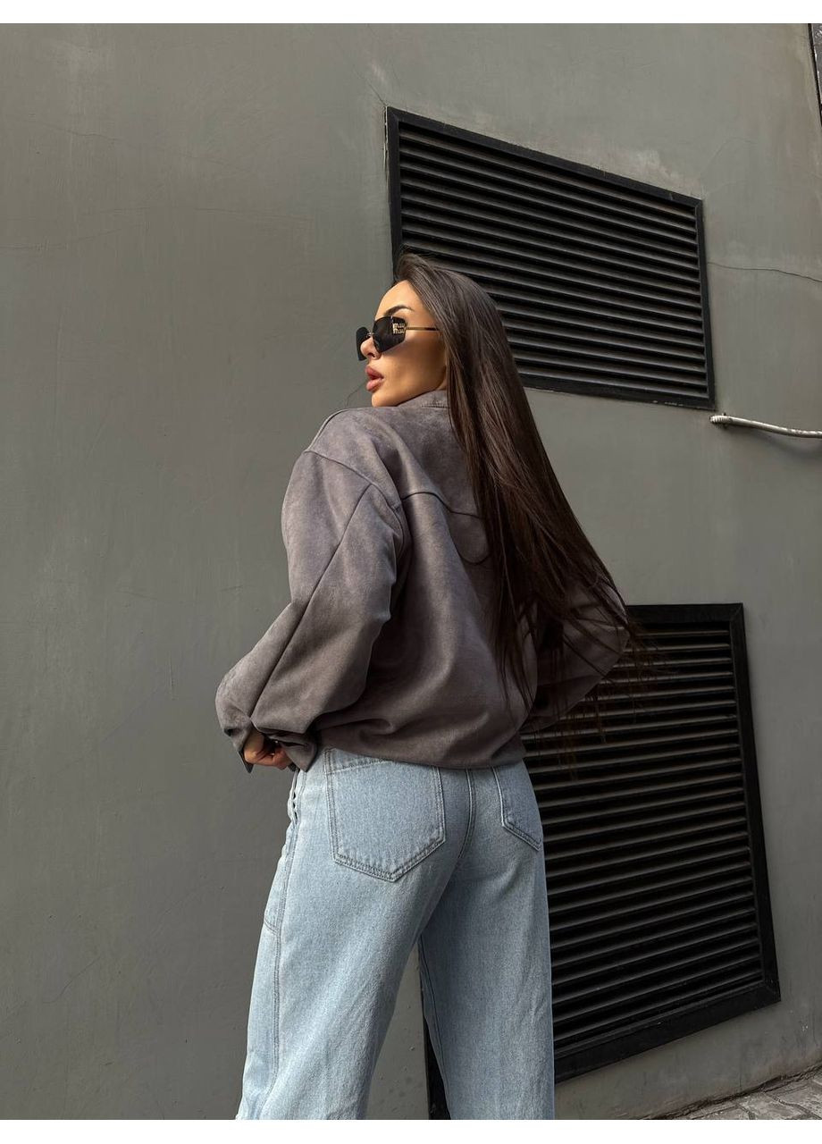 Крутезний бомбер з високоякісної замші Україна пілот (авіатор) на блискавці (361044163)