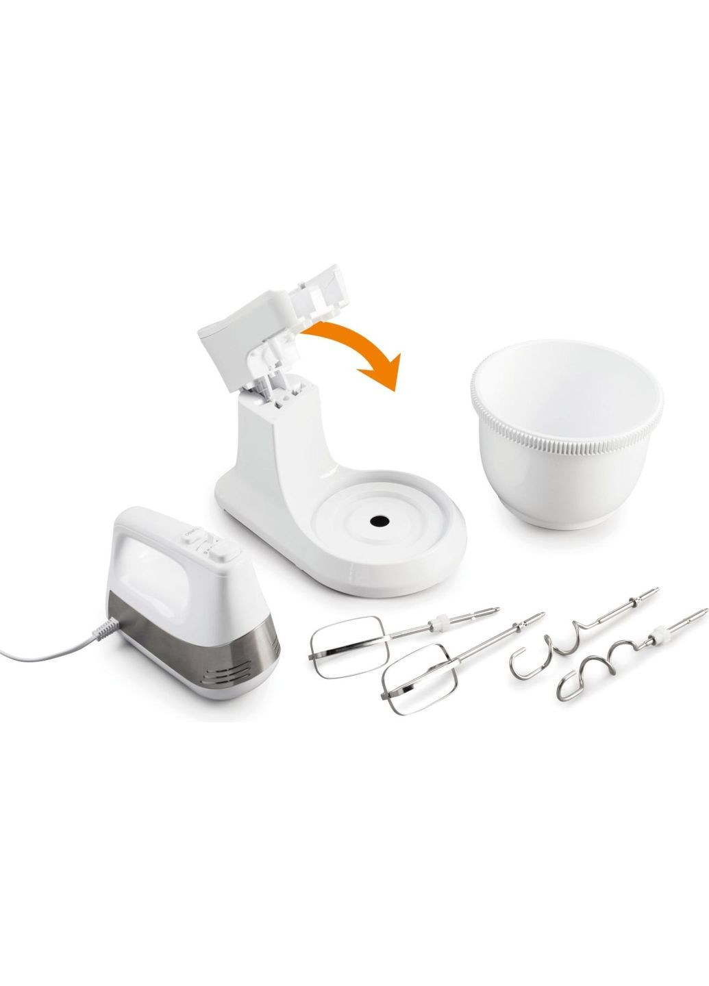 Миксер M500DCS стационарный 500Вт, насадки-4, чаша-пластик, 3л, Gorenje (363320900)