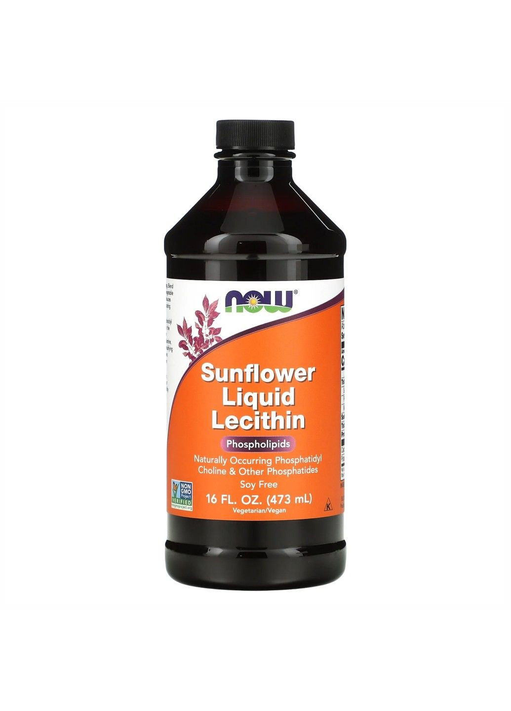 Рідкий соняшниковий лецитин, 473 мл Now Foods (347600589)