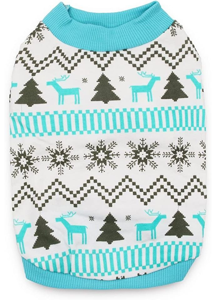 Світшот для котів Pet Style "візерунок" Блакитна L No Brand - (323233111)