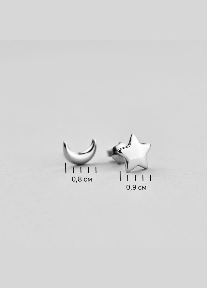 Серьги Звездное Притяжение Minimal (338799105)