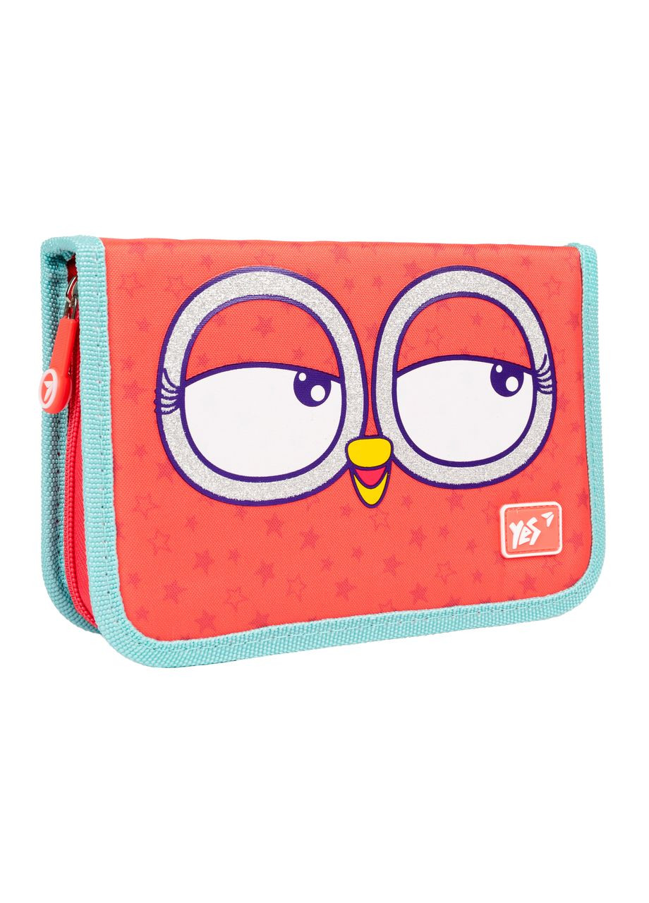 Пенал жесткий одинарный с двумя клапанами HP-04 Owls (533346) Yes (366213650)