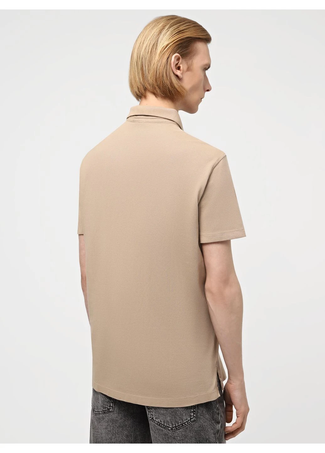Бежевая поло 8531910 бежевый wh4221 Armani Exchange
