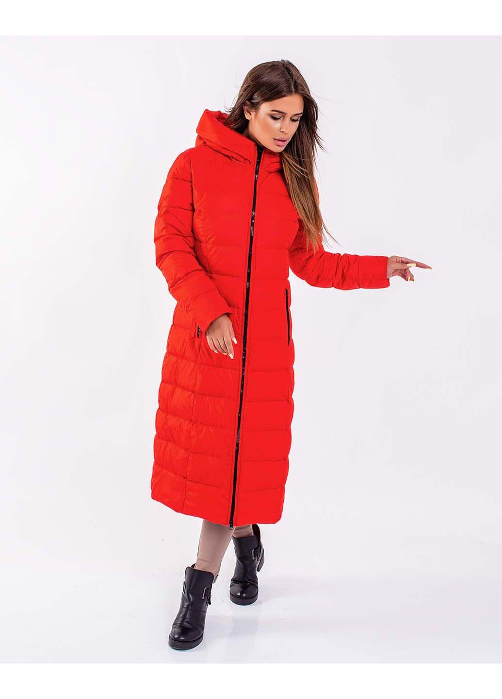 Червоний зимній Пуховик indigo.limited