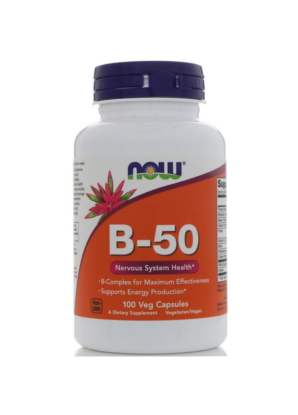 Вітаміни та мінерали B-50, 100 вегакапсул Now (294929687)