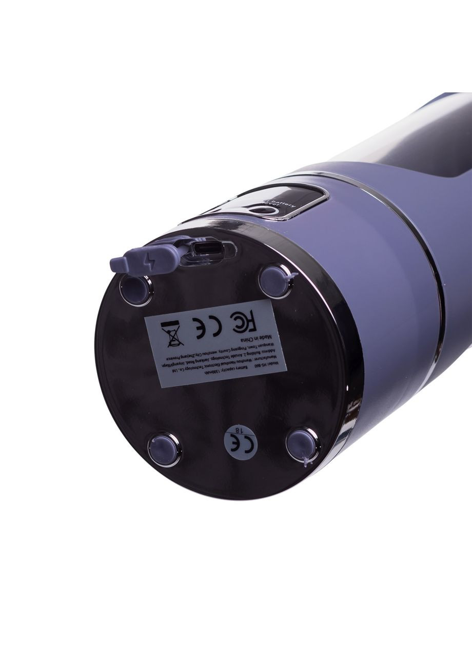 Портативний блендер для смузі на акумуляторі 450 мл блендер пляшка 25 Вт USB Сірий HP-11-10G Huizhou (371331116)