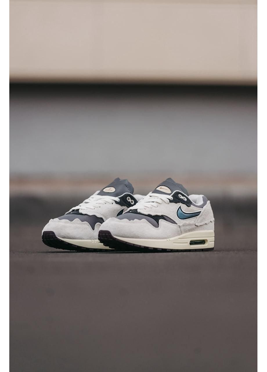 Бежевые демисезонные кроссовки мужские nike air max 1 protection pack найк аир макс No Brand