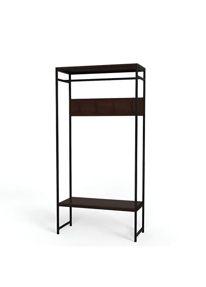 Вешалка модульная напольная Трелис 14 180x90x38 черный ДСП Венге 16мм (FRD-105522) Ferrum-decor (353501695)