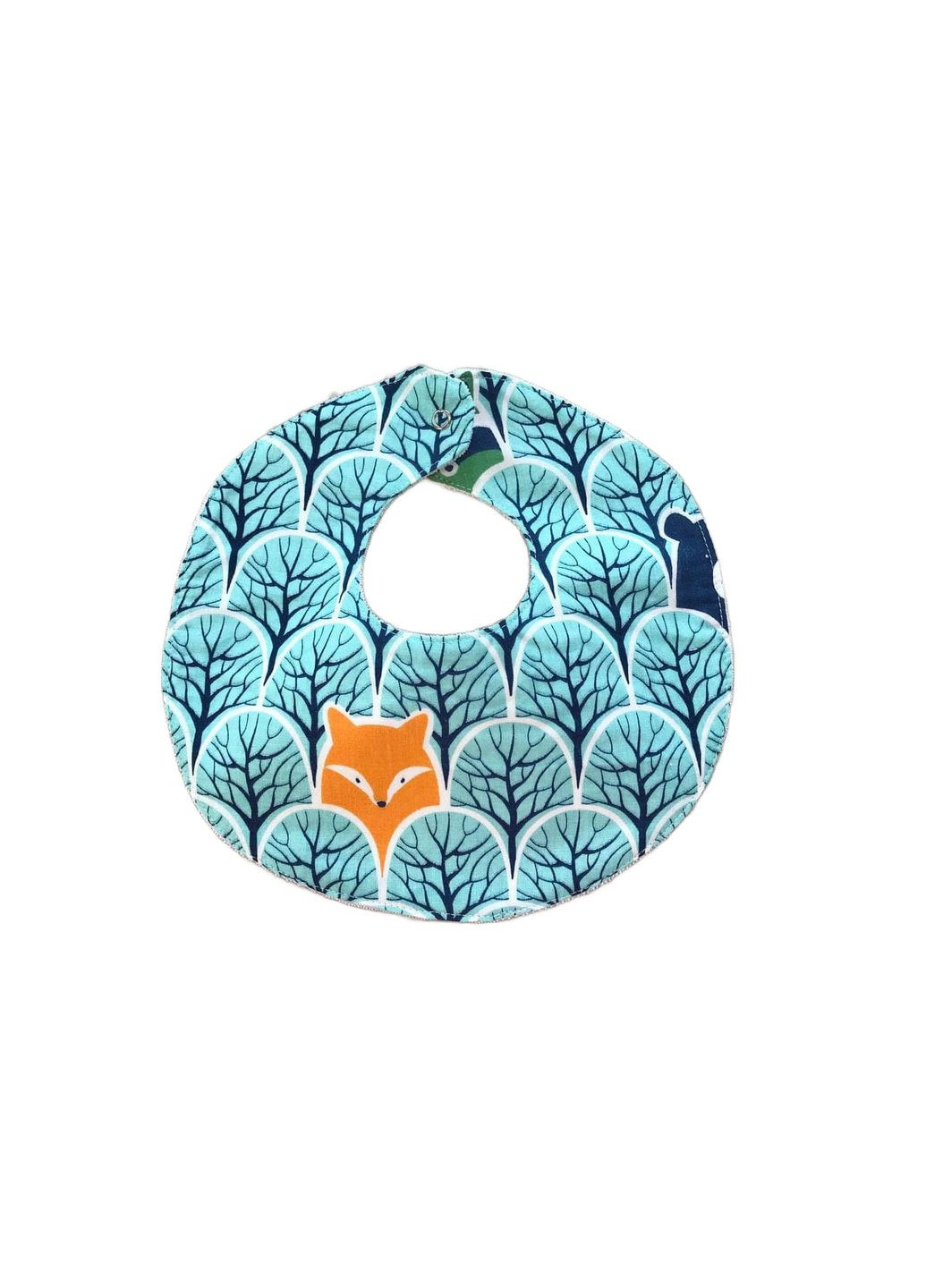 Непромокаемый слюнявчик "Лисички в лесу" Moontime (354826934)