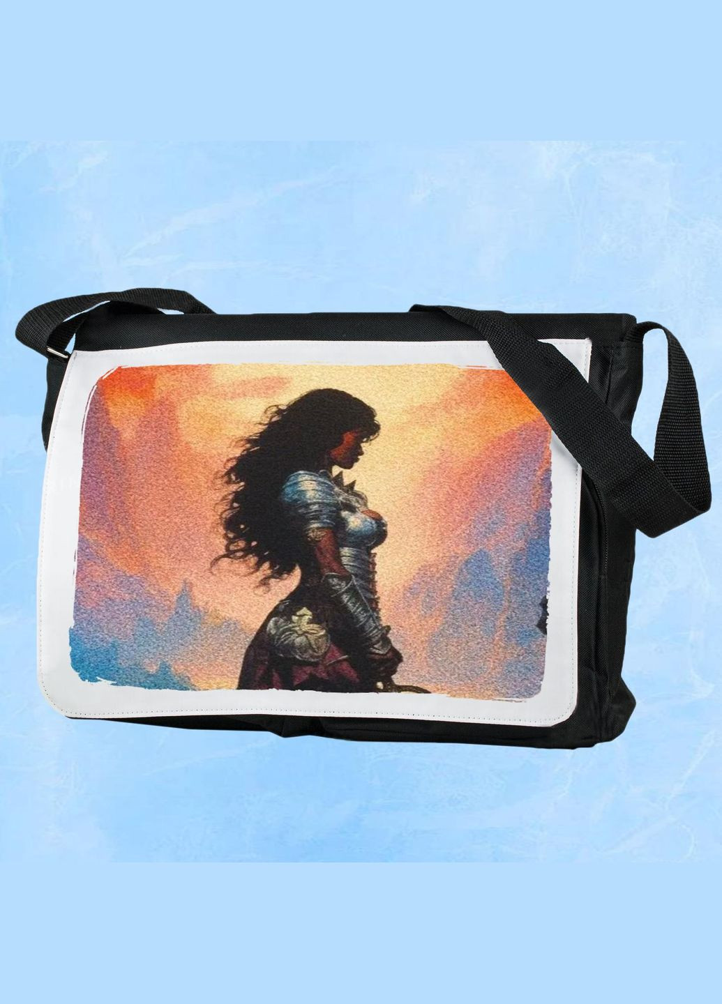 Чоловіча (жіноча) сумка через плече для спортзалу дорожня універсальна Art #255 Чорний No Brand (322119698)