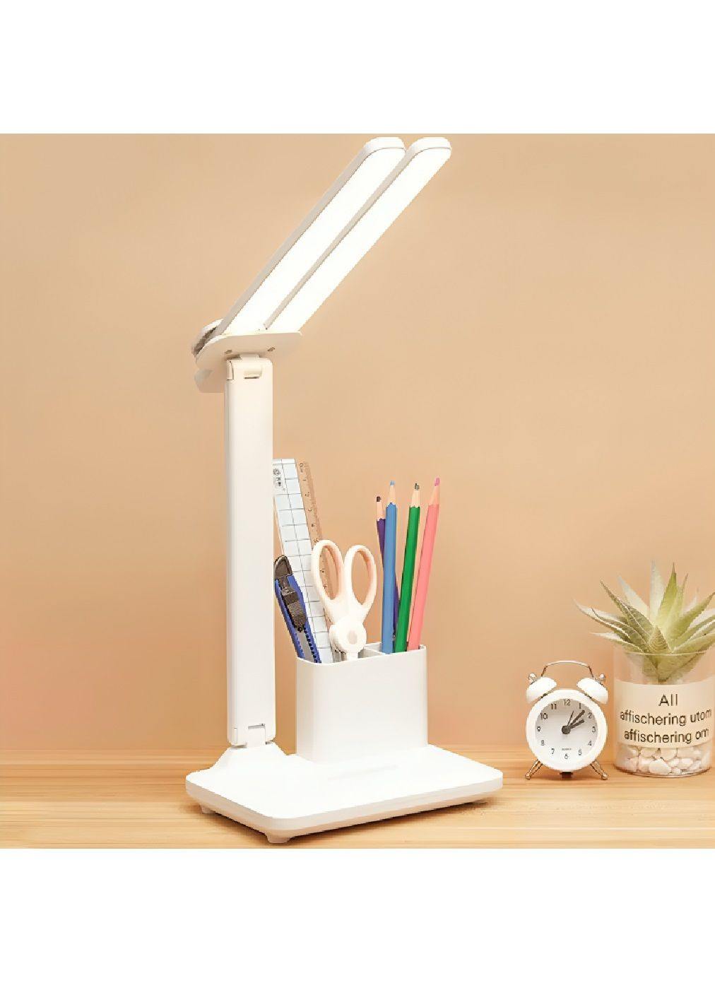 Комплект сенсорная аккумуляторная лампа с держателем для телефона со светодиодной самоклеящейся лентой 5 метров (480401-Prob) Unbranded (335003929)