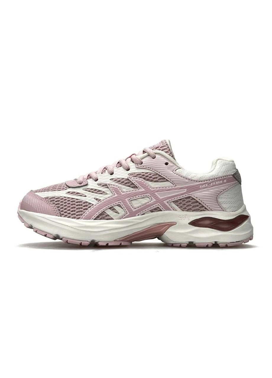 Кроссовки женские ASICS No Brand Gel-Flux 4 Pink White розовые демисезоны (389742193)