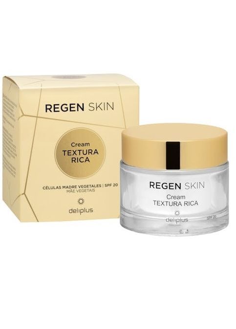 Deliplus Денний антивіковий крем для обличчя для нормальної, сухої та дуже сухої шкіри Regen Skin Rich Texture SPF 20 50 ml — Крем, Іспанія (332795132)