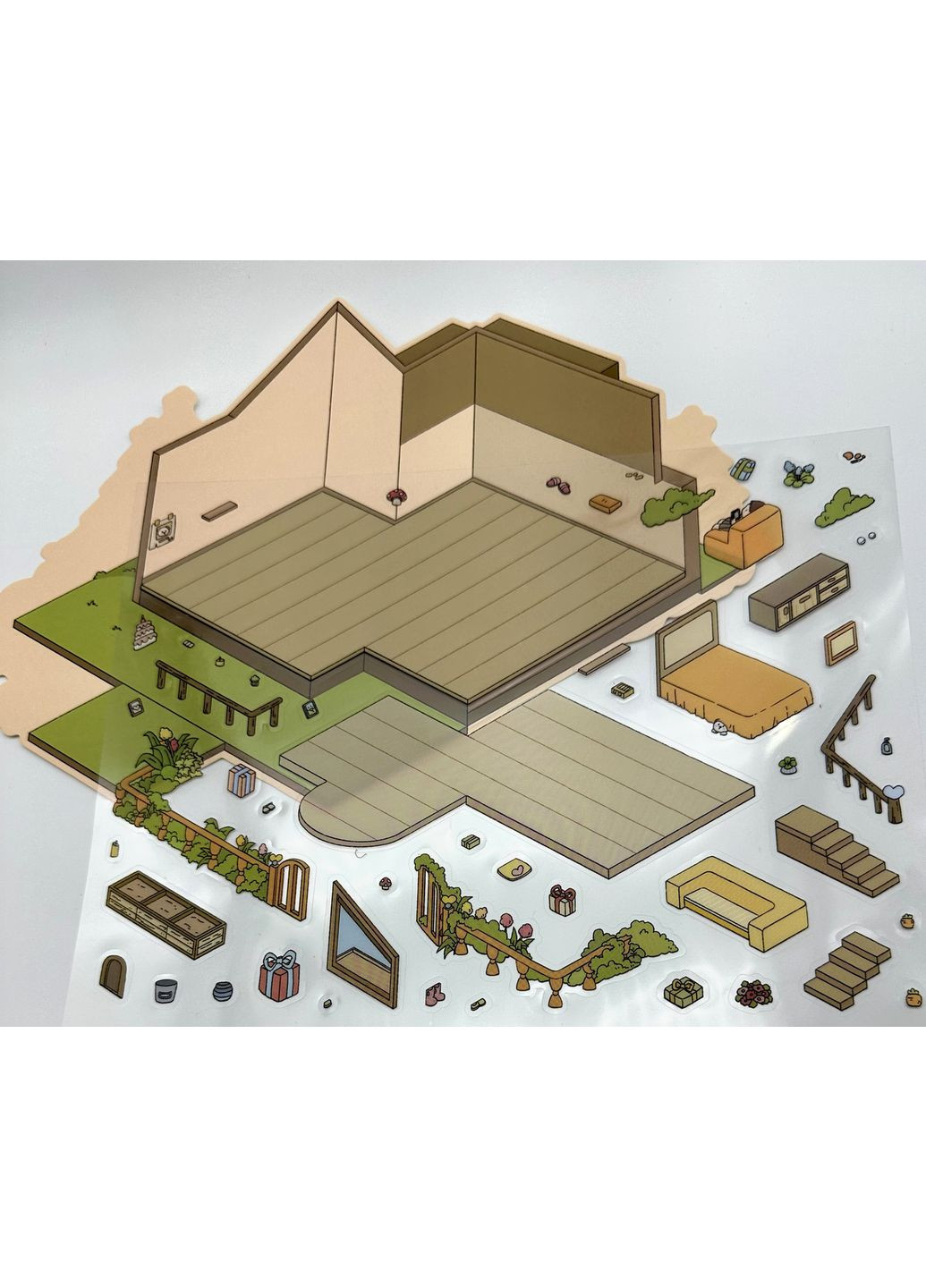 Двухуровневый большой румбокс – наклейки, антистресс, творчество "Идеальный дом" No Brand (328958133)