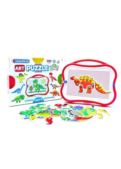 Розвивайте Динозаврики від Maximus 250 деталей для дітей 3 роки пазли мозаїка ProDobro (367100145)