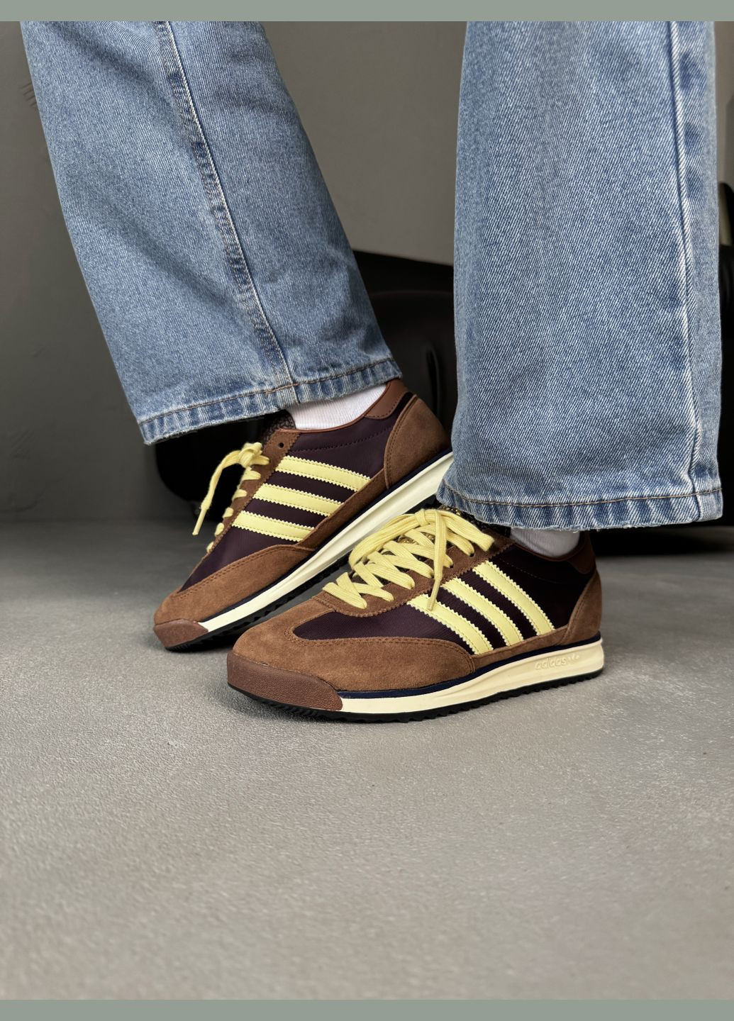 Коричневые демисезонные sneakers for men and women adidas sl 72 brown | adidas sl 72 brown No Brand