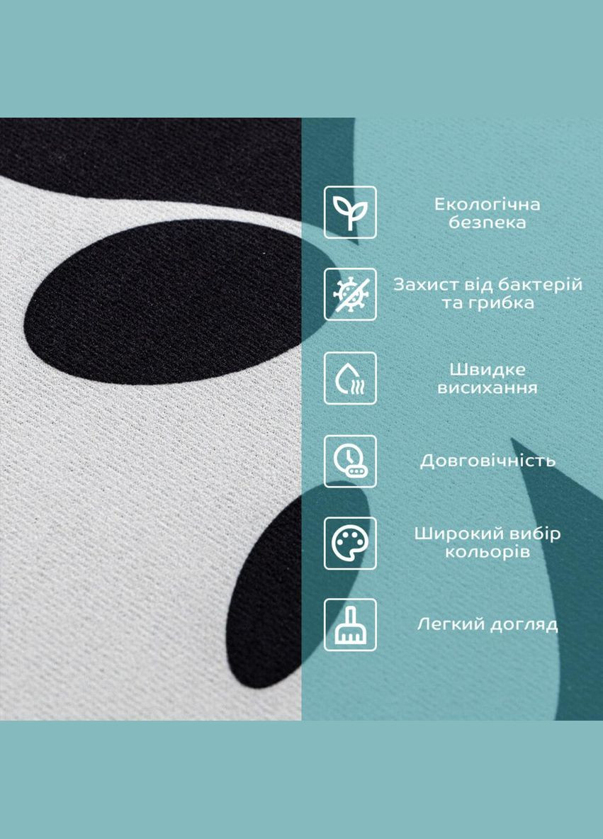 Вологопоглинаючий килимок 40х60х3мм Панда SW-00002563 Sticker Wall (344573358)