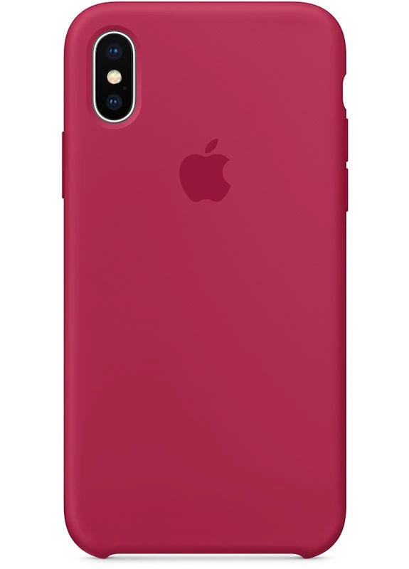 Чехолнакладка Silicone Case Apple iPhone X/XS Dark Pink Toto (301782734)