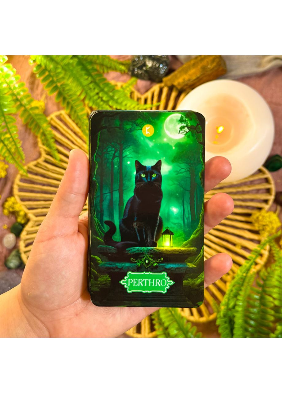 Оракул Рунічний міфологічних тварин (стиль 1, 25 карт) (Глянцева) No Brand (370138021)